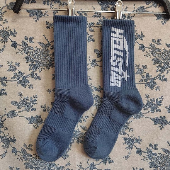 Hellstar Logo Socks Blue 1 Pair - Picture 8 of 8